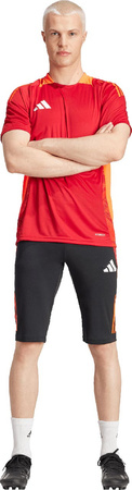 Spodenki treningowe krótkie męskie adidas Tiro 24 Competition 1/2 czarno-czerwone IR5491