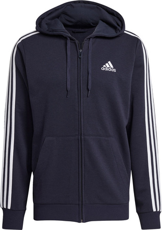 Bluza męska adidas Essentials Full-Zip Hoodie granatowa GK9033