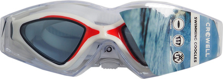 Okularki pływackie Crowell Sr GS20 Flo biało-czerwone