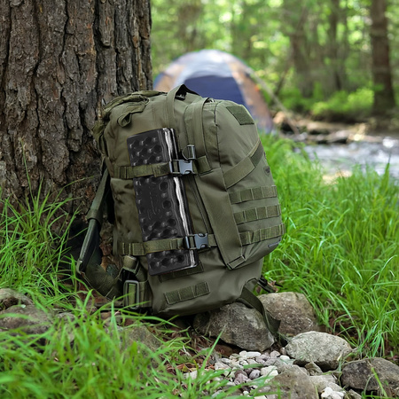 Karimata mata turystyczna do siedzenia składana NC17105 Nils camp czarna 40x30x2cm