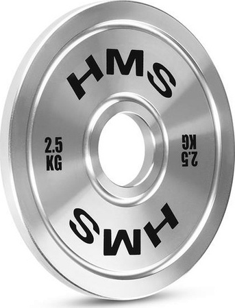 Talerz olimpijski bumper obciążenie stalowy kalibrowany 2.5 kg HMS tos25