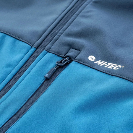Męski kurtka przejściowa softshell Hi-tec Torel niebiesko-granatowa rozmiar XXL