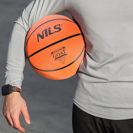Piłka do koszykówki pomarańczowa goat Nils npk272 rozmiar 7