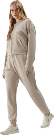 Bluza damska 4F F1002 beżowa 4FWSS24TSWSF1002 83S