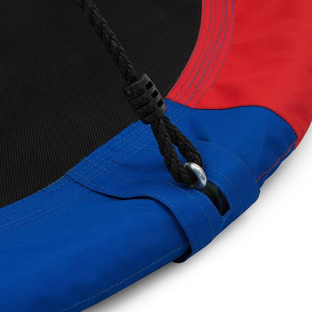 Bocianie gniazdo huśtawka Nils Camp NB5003 średnica 90 cm niebiesko-czerwono-pomarańczowe