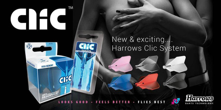 Piórka do lotek Harrows Clic 3 sztuki czerwone