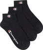 Skarpety Champion 3 pary Quarter Socks czarne U20099 KK001