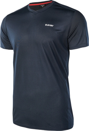 Męska koszulka treningowa z krótkim rękawem Hi-tec Hicti granatowa rozmiar S