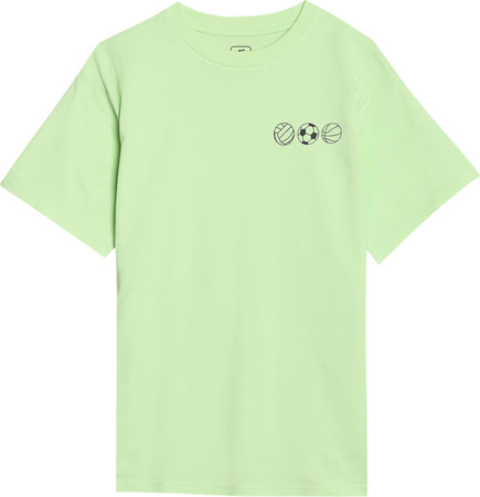 Koszulka dla chłopca 4F M2640 soczysta zieleń 4FJRSS25TTSHM2640 45S