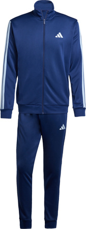 Dres męski adidas Sportswear Basic 3-Stripes French Terry niebieski JI8873