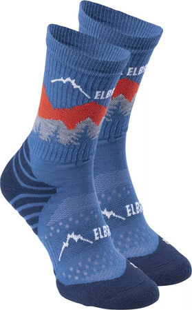 Męskie skarpety trekkingowe turystyczne wysokie Elbrus Sureno rozmiar 39-42