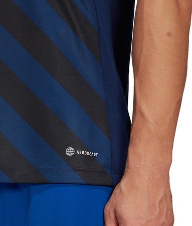 Koszulka męska adidas Entrada 22 Graphic Jersey granatowo-czarna HF0131