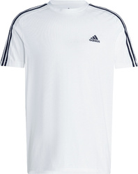 Koszulka męska adidas Essentials Single Jersey 3-Stripes Tee biała IC9336