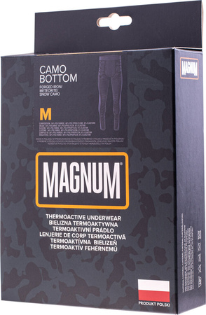 Męskie legginsy termoaktywne militarne Magnum Camo Bottom szare rozmiar M