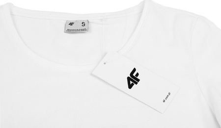 Koszulka damska 4F biała H4Z22 TSD353 10S