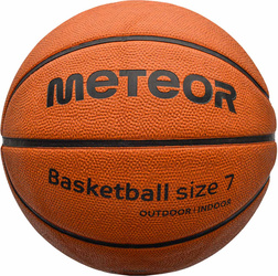 Piłka do koszykówki koszykowa Meteor Cellular 8 paneli brązowa 10103