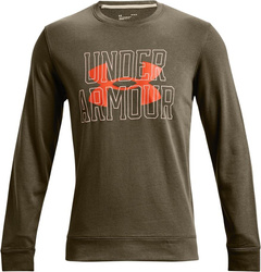 Bluza męska Under Armour UA Rival Terry Logo Crew zielona 1370391 361