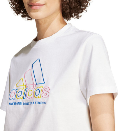 Koszulka damska adidas Xpress Logo biała IW5160