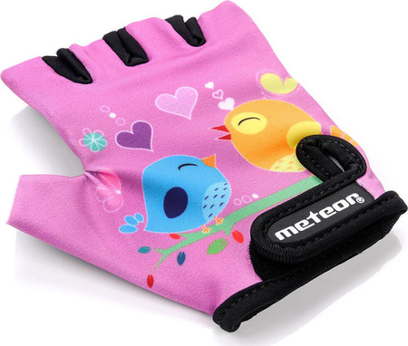 Rękawiczki rowerowe Meteor Kids Owl JR 24175-24177