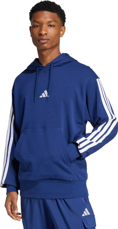 Bluza męska adidas Essentials 3-Stripes French Terry granatowa JD1872
