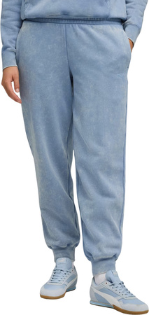 Spodnie damskie Puma ESS Elevated Comfort Wash Sweatpants niebieskie 688104 34