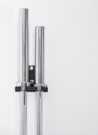 ZESTAW WIESZAKÓW ŚCIENNYCH STR28 UCHWYT NA GRYFY STR29 STOJAK NA OBCIĄŻENIA HMS