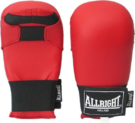 Rękawice przyrządowe napięstniki do karate przyrządówki Allright PU rozmiar S czerwone