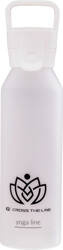 Bidon IQ Yoga Bottle 500 Ml biały szczelna zakrętka z uchwytem 500 ml