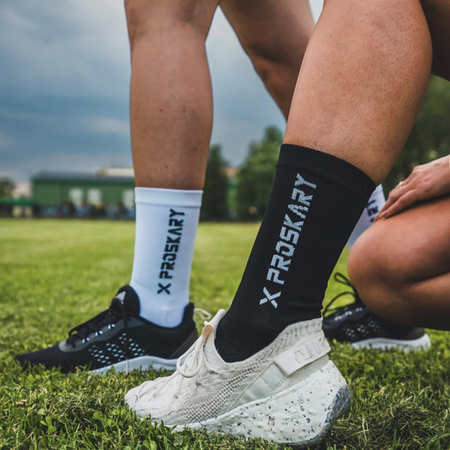 Skarpety treningowe antypoślizgowe Proskary X-Light junior czarne