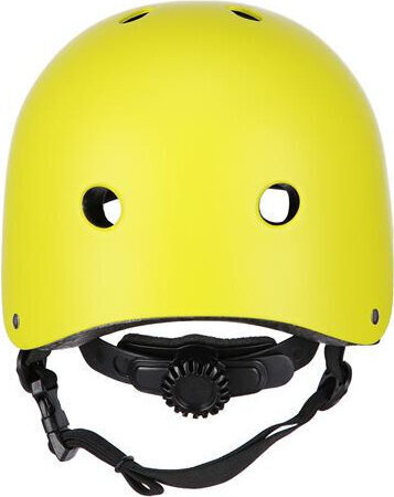Zestaw kask z ochraniaczami na rower rolki hulajnogę Nils Extreme mr290 h230 żółty rozmiar S