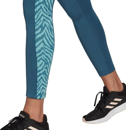 Legginsy damskie adidas Designed to Move Hi niebieskie GT0136