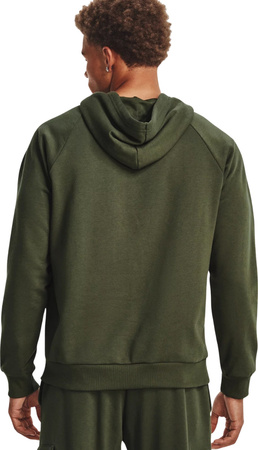 Bluza męska Under Armour Rival Fleece Hoodie oliwkowa 1379757 390