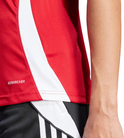 Koszulka damska adidas Tiro 24 Jersey czerwona IS1023
