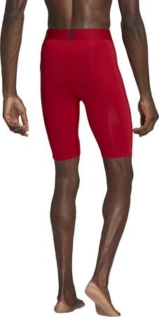 Spodenki męskie adidas Techfit Aeroready Short Tights czerwone HP0616