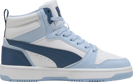 Buty dla dzieci Puma Rebound V6 Mid biało-niebieskie 393831 32