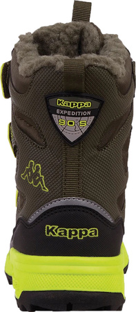 Buty dziecięce Kappa Vipos Tex zielono-czarne 260902K 3133