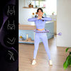 Hula hop z wypustkami i obciążnikiem One Fitness oha02 fioletowe