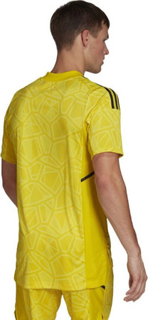 Koszulka męska adidas Condivo 22 Goalkeeper Jersey Short Sleeve żółta HF0138