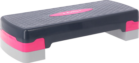 Step do ćwiczeń aerobiku HMS AS002 różowo-szary