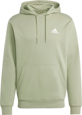 Bluza męska adidas Essentials Fleece Hoodie zielona JJ4662