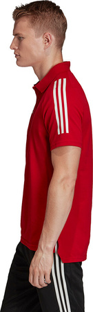 Koszulka męska adidas Condivo 20 Polo czerwono-biała ED9235