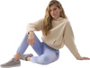 Bluza damska 4F F1057 kremowa 4FWSS24TSWSF1057 12S
