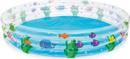 Dmuchany basen dla dzieci 2wzory Bestway wymiary 183x33cm pojemność 506 l