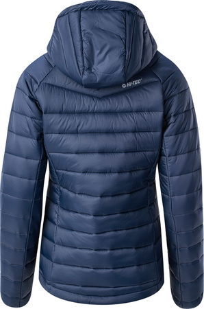 Damska kurtka zimowa pikowana puchowa z kapturem Hi-tec Lady Carson granatowa rozmiar S
