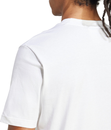 Koszulka męska adidas Essentials Small Logo Single Jersey biała JF1092