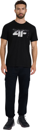 Koszulka męska 4F M2359 czarna 4FWAW25TTSHM2359 20S