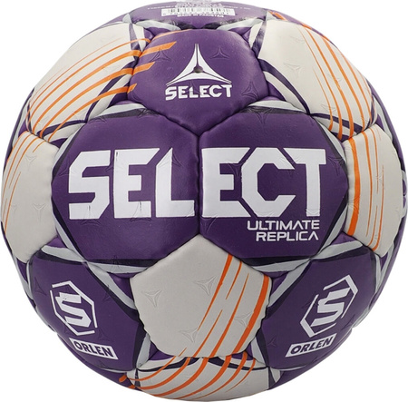 Piłka ręczna Select Ultimate Orlen Superliga 1 EHF Replica fioletowo-szara 13473