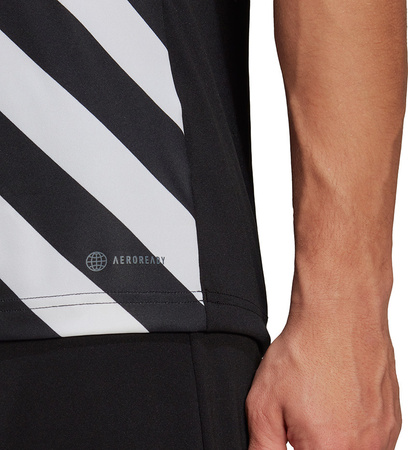 Koszulka męska adidas Entrada 22 Graphic Jersey czarno-biała HF0126