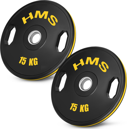 Talerz olimpijski ogumowany 2 x 15 kg HMS TOG15 2 x 15 kg