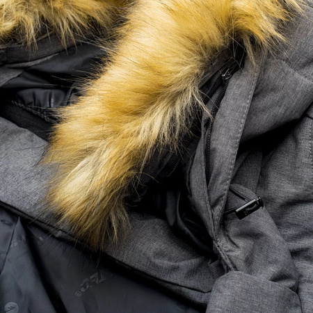 Damski płaszcz pikowany zimowy z kapturem Hi-tec Lady Gveni rozmiar S